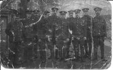 Harry Fleming 12RF, 1st left, with chums in Shoreham 1915